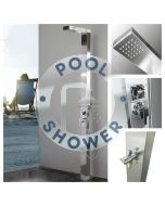 Windsor Silver ADA 316L Marine Grade Stainless Steel Outdoor Pool Shower 