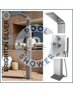 Brighton Silver 316 Stainless Steel Marine Grade WATERMARK REGISTERED Outdoor Indoor Massage Pool Shower