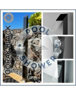 Toorak Black 316 Marine Grade WATERMARK REGISTERED Stainless Steel Outdoor Indoor Pool Shower
