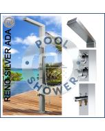 Reno Silver ADA 316 Marine Grade Stainless Steel Outdoor Pool Shower Watermark 