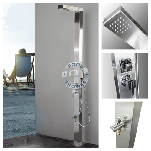 Windsor Silver ADA 316L Marine Grade Stainless Steel Outdoor Pool Shower 