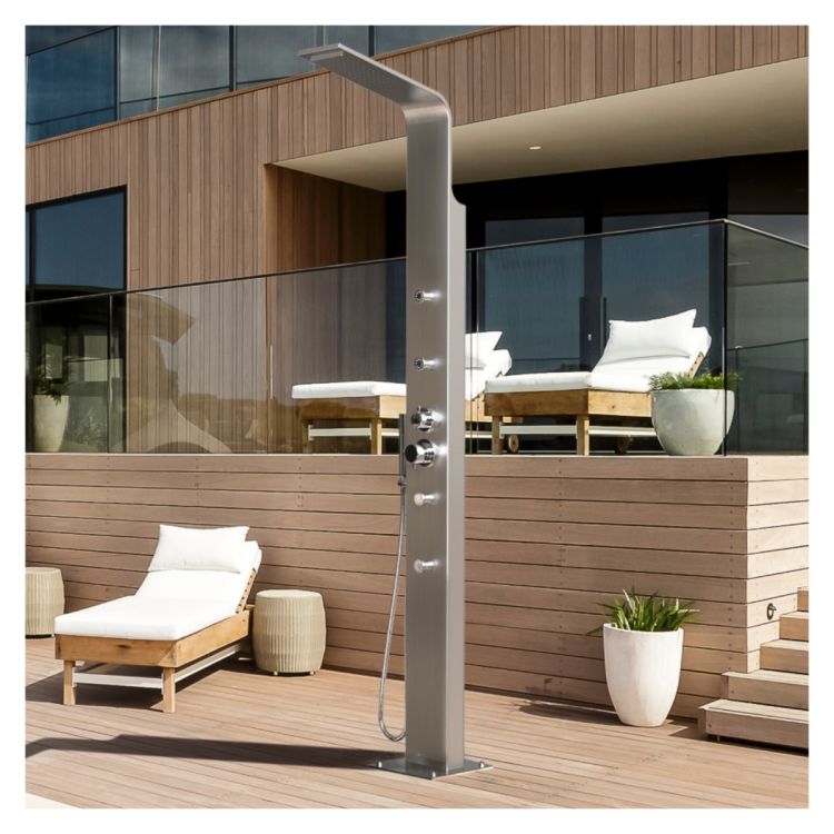 Only One Left Brighton Silver 316L Stainless Steel Marine Grade Outdoor Indoor Massage Pool Shower